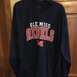 Men’s XL Ole Miss long sleeve shirt NWT